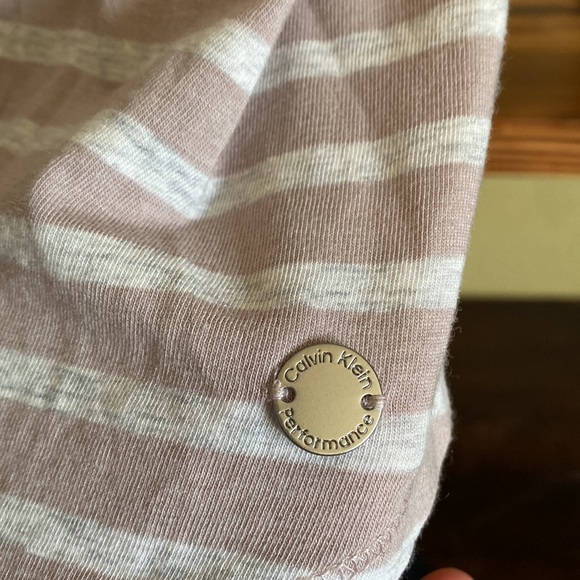 Calvin Klein Striped 3/4 sleeve Shirt - Picture 3 of 9